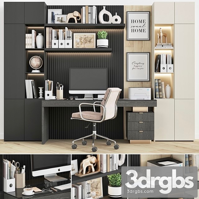 Workplace Set Wt 05 3dsmax Download - thumbnail 1