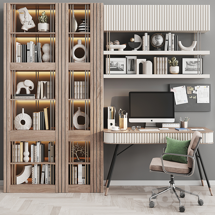 Workplace set WT 09 3DS Max Model - thumbnail 1