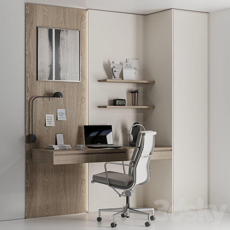 workplace016 3DS Max Model - thumbnail 1