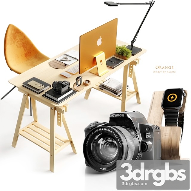 Workspace Orange 3dsmax Download - thumbnail 1