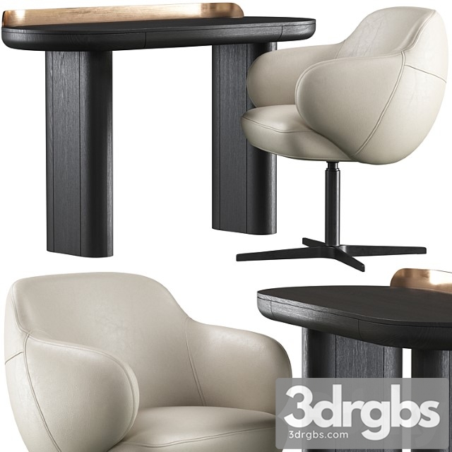 Writing desk miniforms jumbo and chair cattelan italia bombe x - thumbnail 1