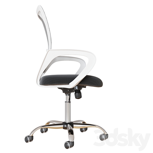 ZANZAN Mid Back Mesh Office Chair Ergonomic Swivel 3ds Max - thumbnail 2