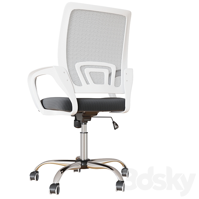 ZANZAN Mid Back Mesh Office Chair Ergonomic Swivel 3ds Max - thumbnail 3