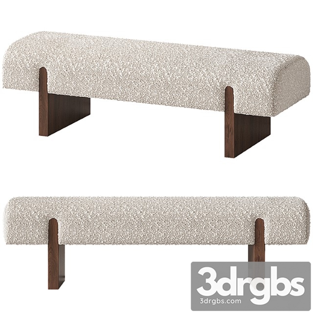 Cb2 socca upholstered bench - thumbnail 1