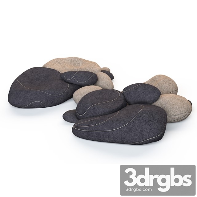 Floor cushions stones chairs smarin - thumbnail 1