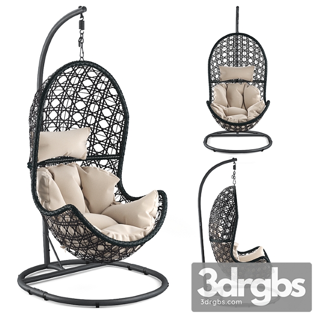 Hanging chair brayden studio abrams hanging egg chair - thumbnail 1