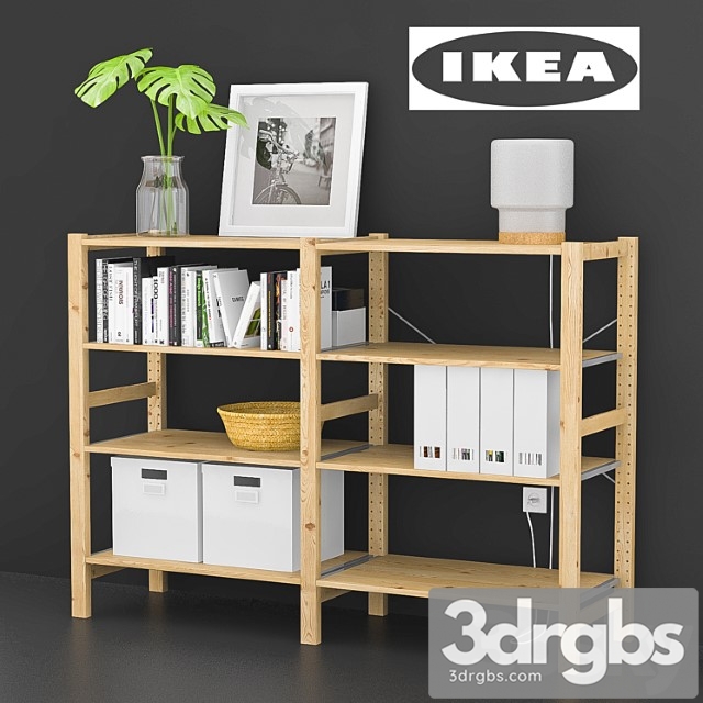 Ikea ivar with decor - thumbnail 1