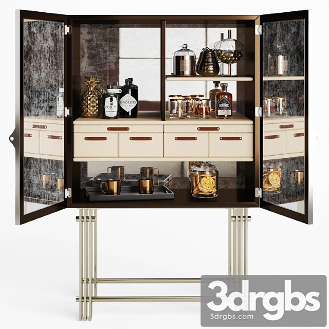 Inedito asnaghi vivara bar cabinet - thumbnail 1