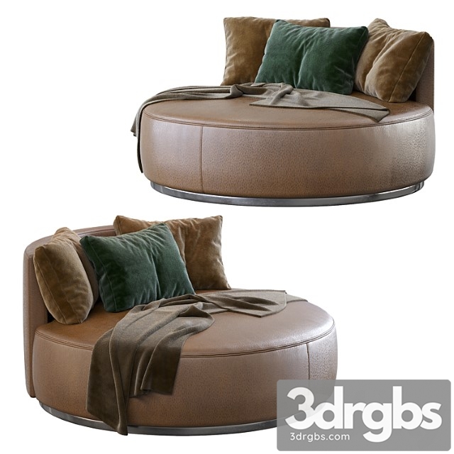 Love seat large pouf rugiano - thumbnail 1