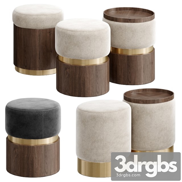 Lune stools by carlyle collective - thumbnail 1