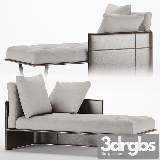 Minotti luggage chaise longue - thumbnail 1