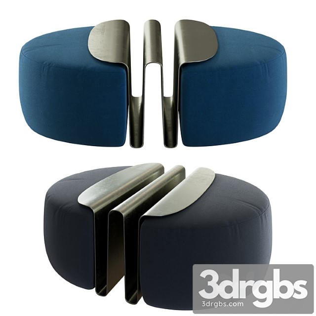 Natuzzi wave pouf 2 - thumbnail 1