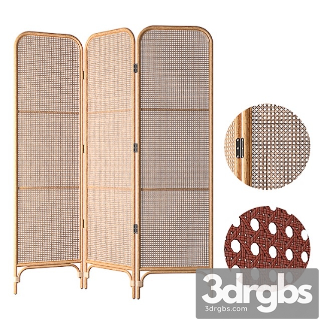 Rattan screen - thumbnail 1