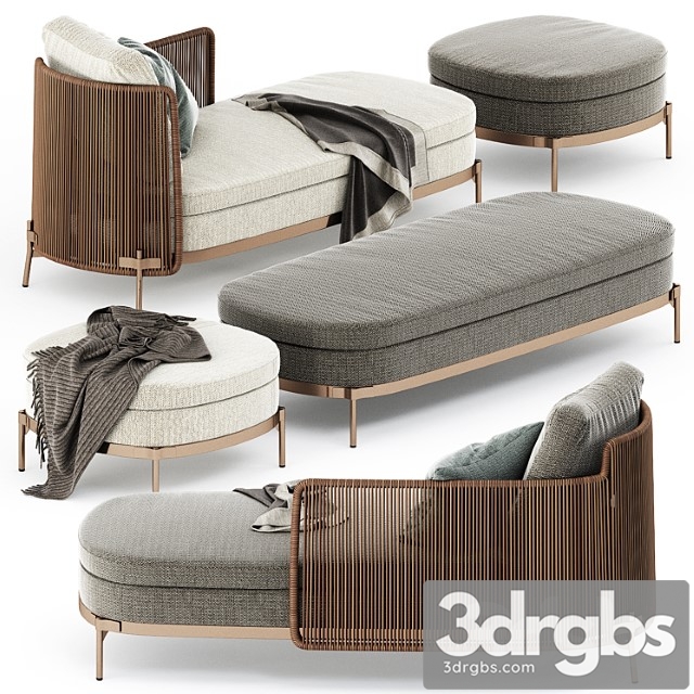 Tape cord paolina and bench and ottoman by minotti - thumbnail 1