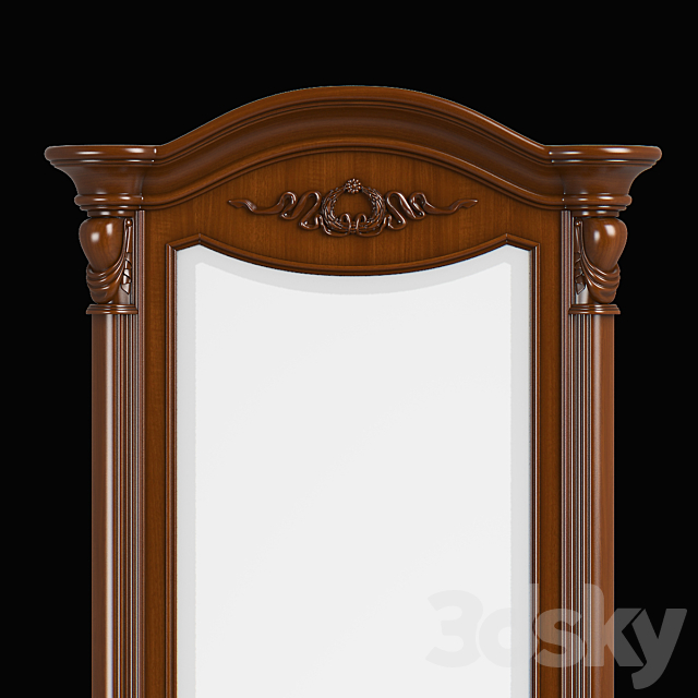 2616700 230-1 Carpenter Long mirror with drawer 847x450x2050 3ds Max - thumbnail 3