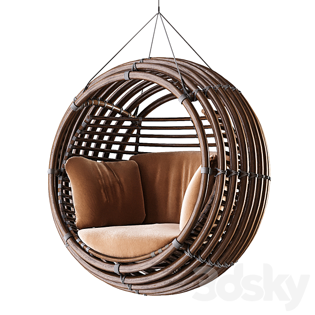 Apui Swing chair 3ds Max - thumbnail 1