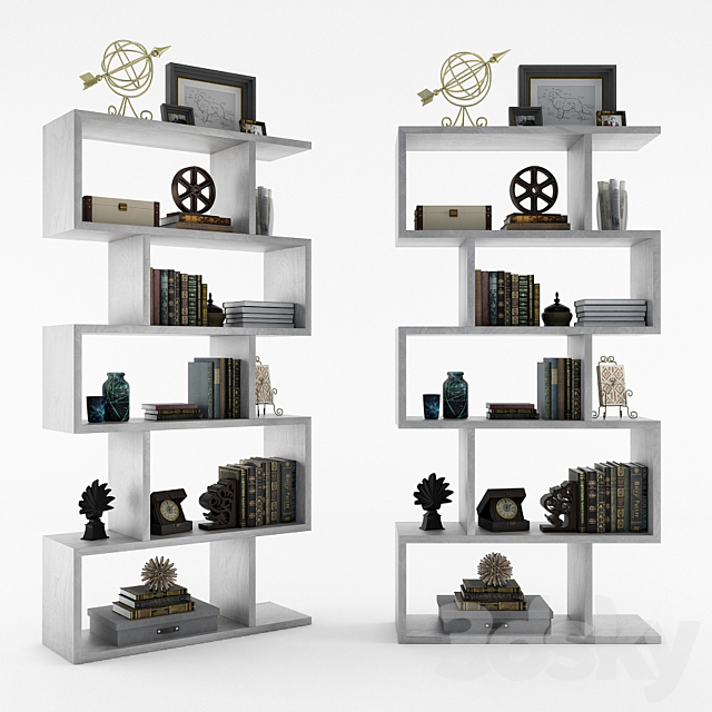 Arteriors Carmine Bookshelf 3ds Max - thumbnail 1