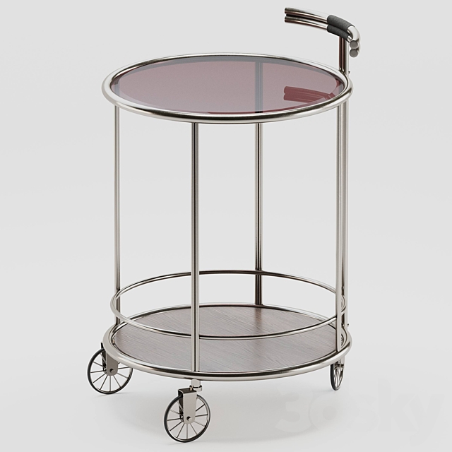 Baughman Bar Cart from Covet Paris 3ds Max - thumbnail 2