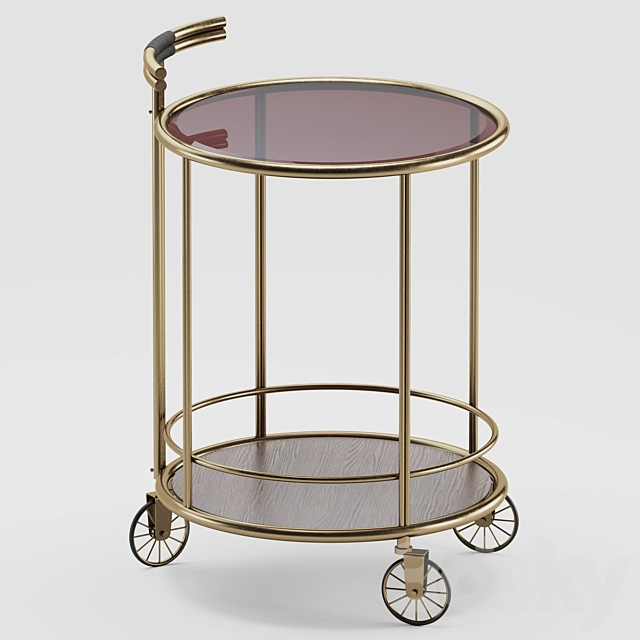 Baughman Bar Cart from Covet Paris 3ds Max - thumbnail 3