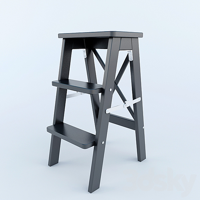 BEKVEM Stepladder 3ds Max - thumbnail 1