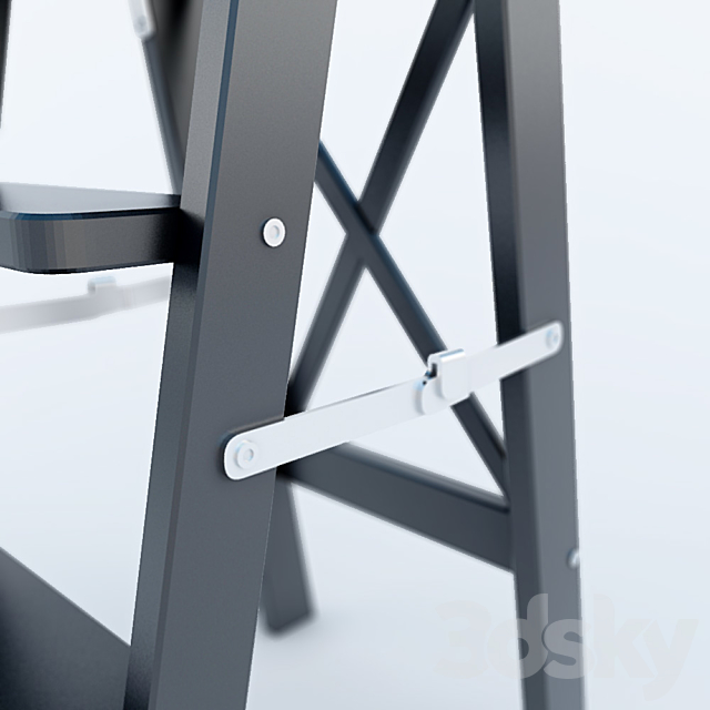 BEKVEM Stepladder 3ds Max - thumbnail 2