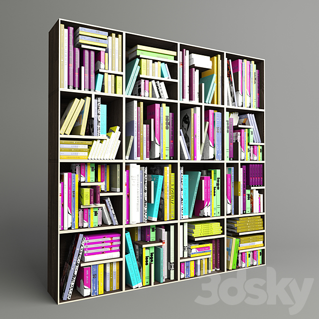 bookshelf Saporiti 3ds Max - thumbnail 2