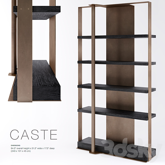 Caste Holt Bookcase 3ds Max - thumbnail 1