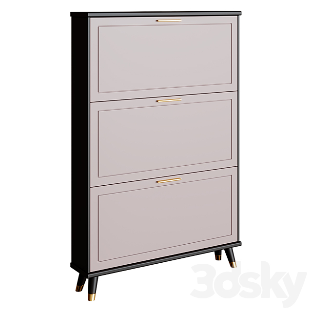 Chest of drawers Yilia Shoe cabinet 3ds Max - thumbnail 2