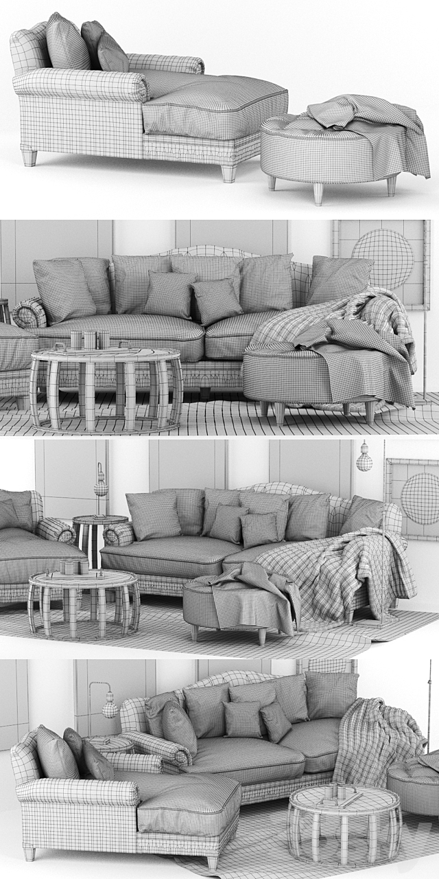 Coco Sofa & Daybed Ozdesign Furniture 3ds Max - thumbnail 3