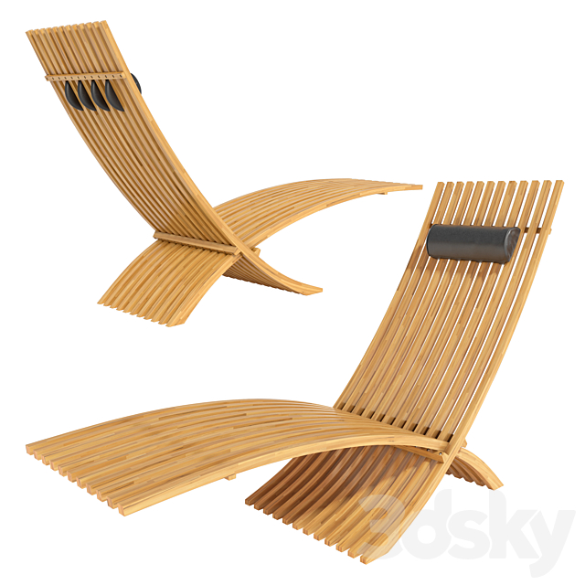 Deck chair Skargaarden Nozib 3ds Max - thumbnail 1