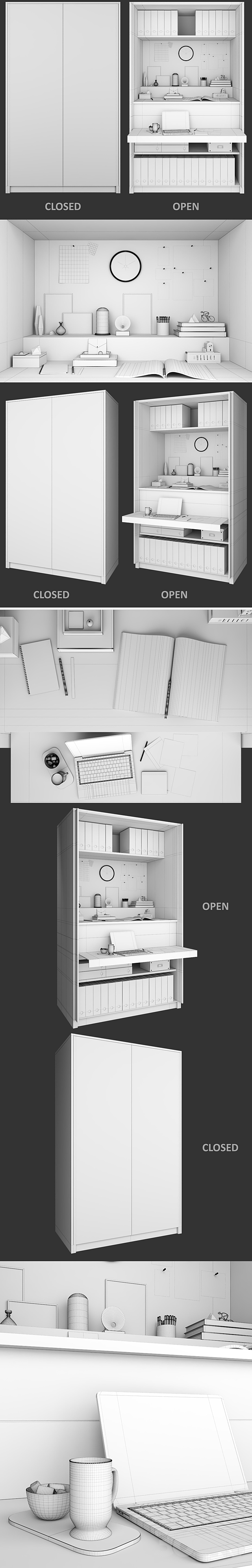 Decor set 4 3ds Max - thumbnail 3