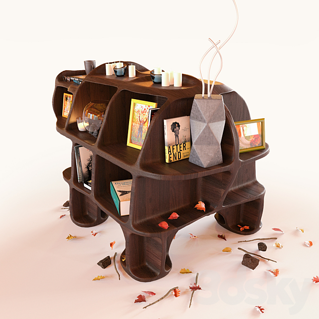 Decorative set – Bear 3ds Max - thumbnail 2