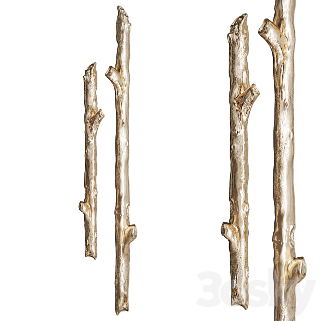 Door Pull  in branch shape 3ds Max - thumbnail 1