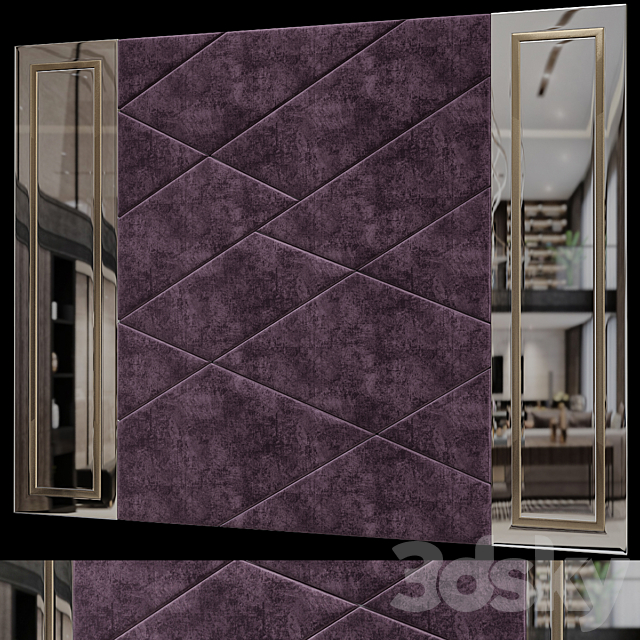 Headboard Premium PRO No. 35 3ds Max - thumbnail 1