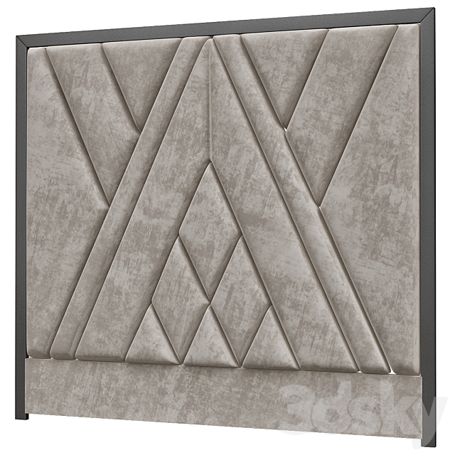 Headboard Premium PRO No. 54 3ds Max - thumbnail 1