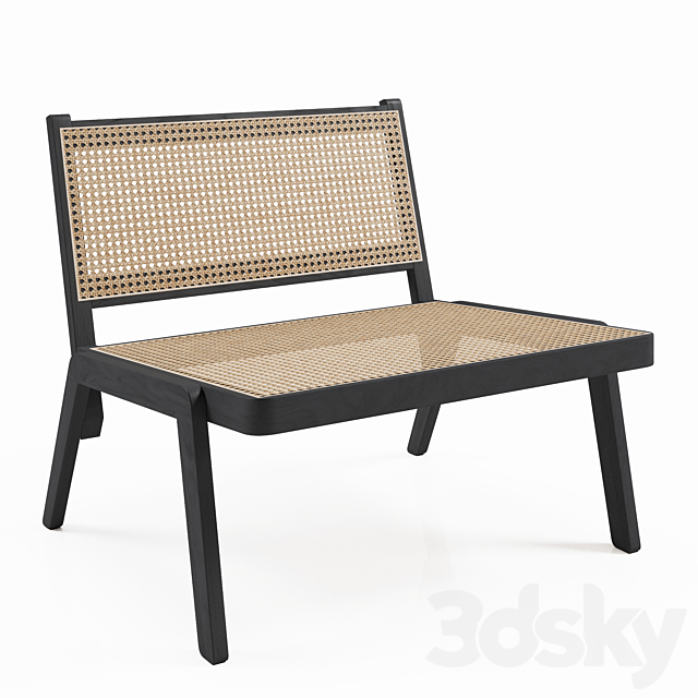 H&M Low chair 3ds Max - thumbnail 1