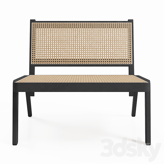 H&M Low chair 3ds Max - thumbnail 2