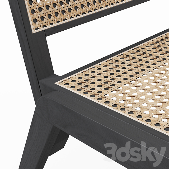 H&M Low chair 3ds Max - thumbnail 3