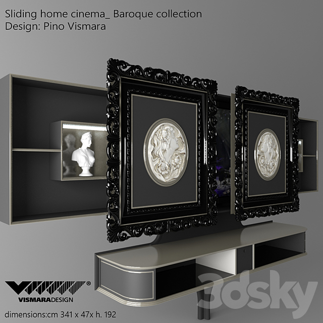 Home cinema VISMARA design 3ds Max - thumbnail 1