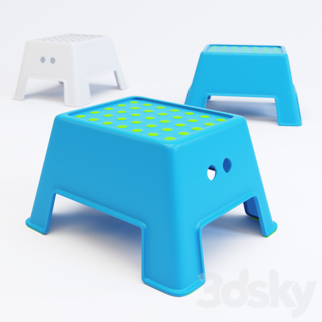 Ikea _ Bolmen step stool 3ds Max - thumbnail 1