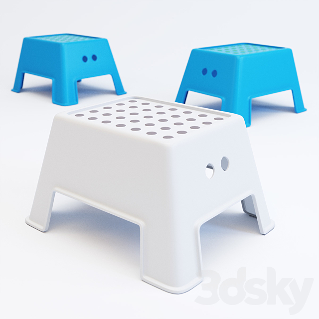 Ikea _ Bolmen step stool 3ds Max - thumbnail 2