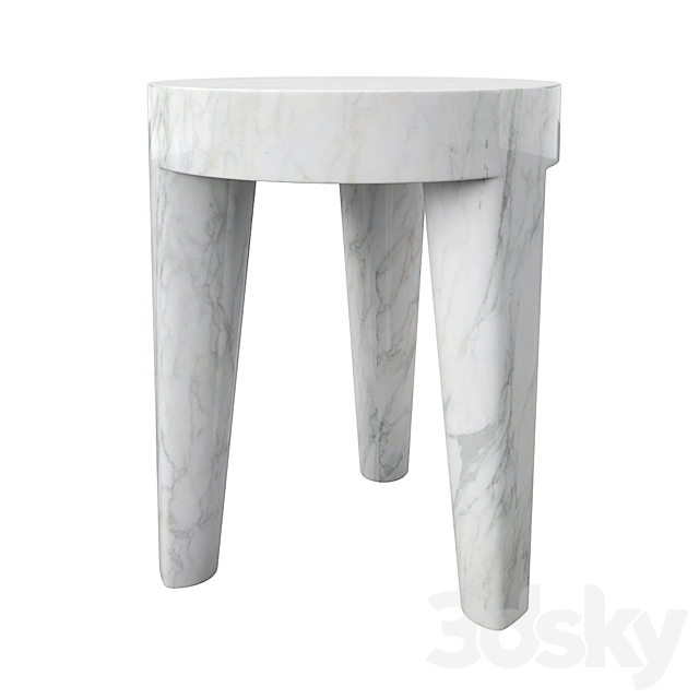 Kelly Wearstler Large Tribute stool 3ds Max - thumbnail 1