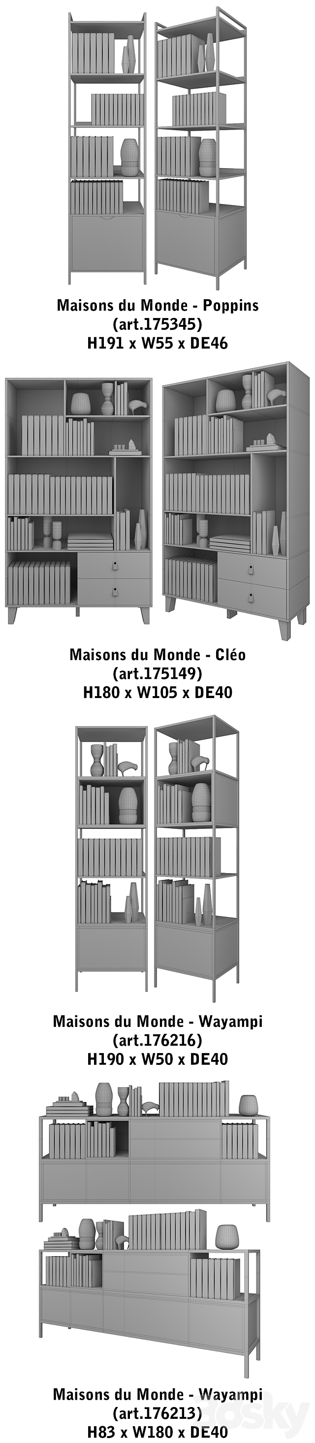 Maisons du Monde | set 38 3ds Max - thumbnail 3