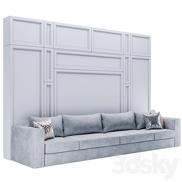 Olissys convertible wardrobe 3ds Max - thumbnail 3