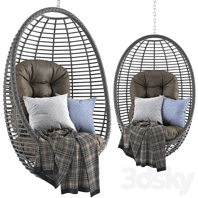 Panama Jack Hanging Chair 3ds Max - thumbnail 1