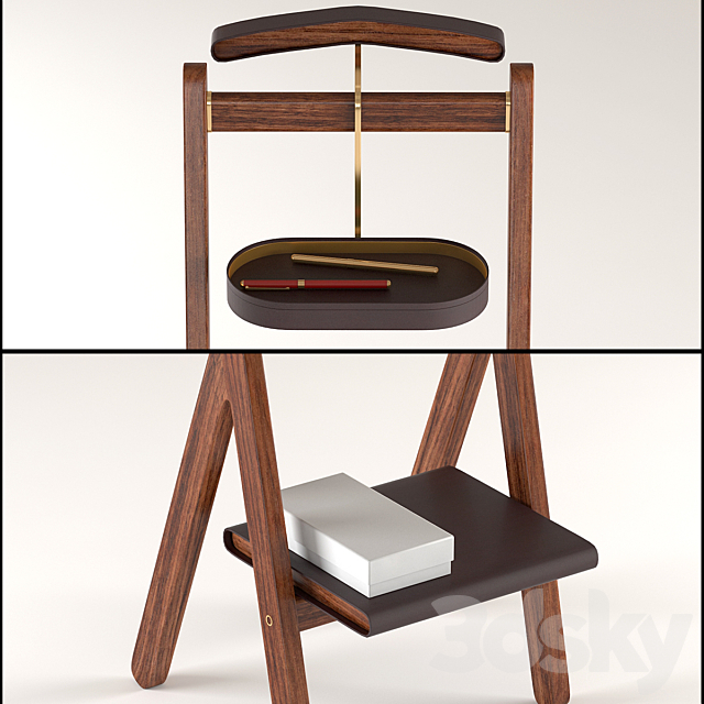 Poltrona Frau Valet Stand 3ds Max - thumbnail 2