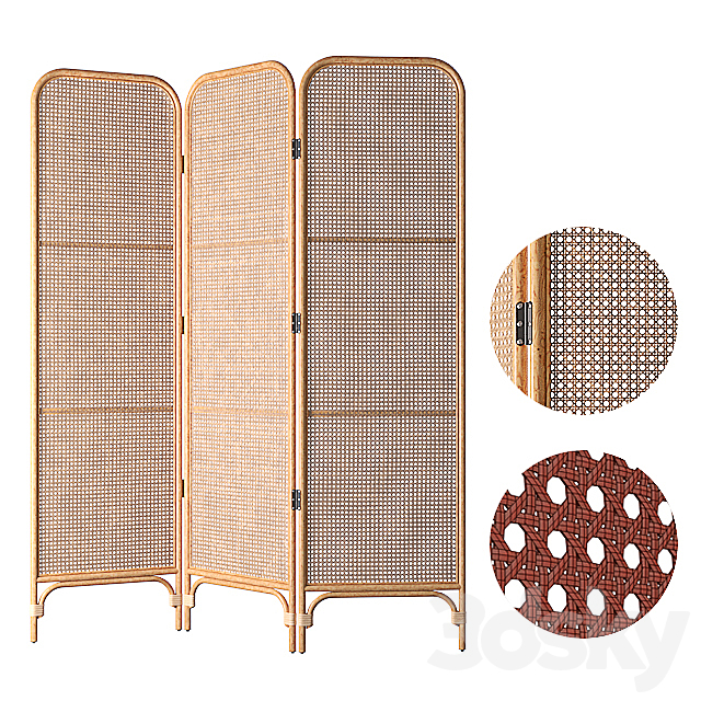 Rattan Screen 3ds Max - thumbnail 1