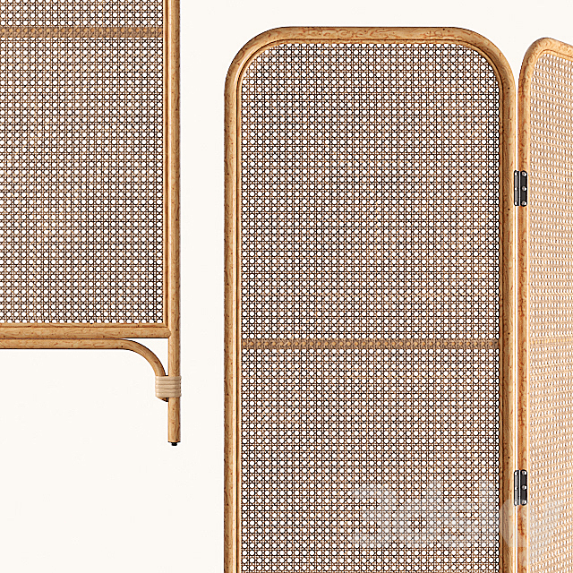 Rattan Screen 3ds Max - thumbnail 2