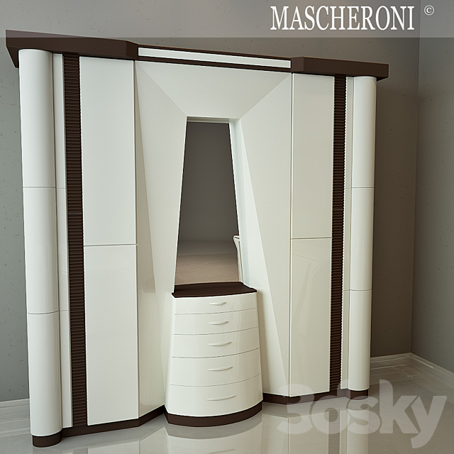 Set of office furniture MASCHERONI 3ds Max - thumbnail 2