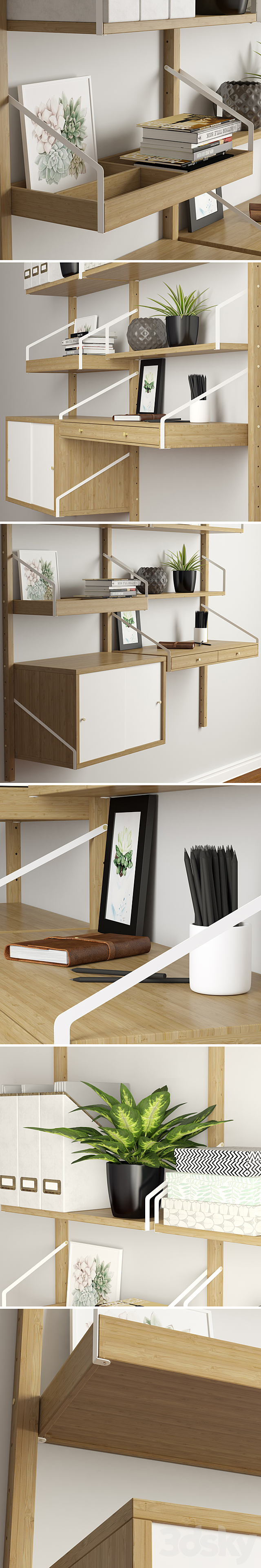 Shelf system Svalnas . 3ds Max - thumbnail 2